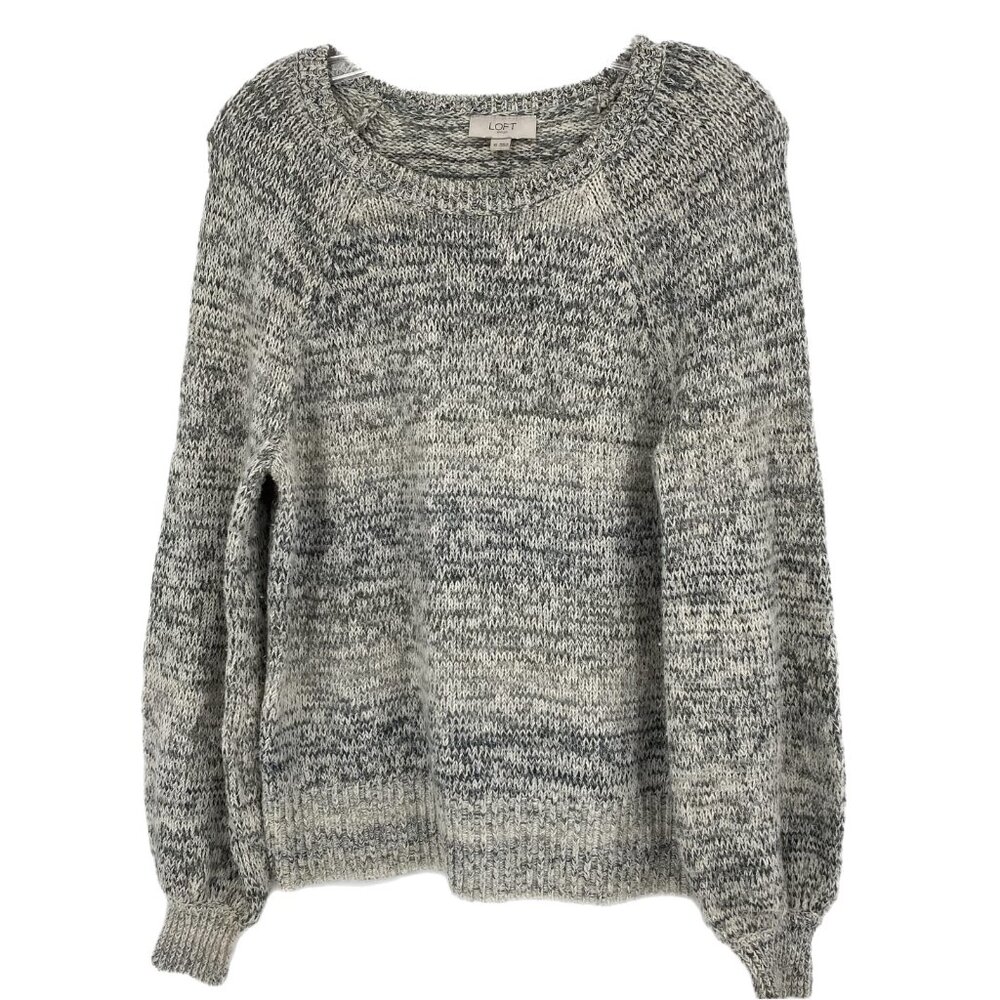 Loft Gray Basic Round Neck Sweater | Pullover Sty… - image 1